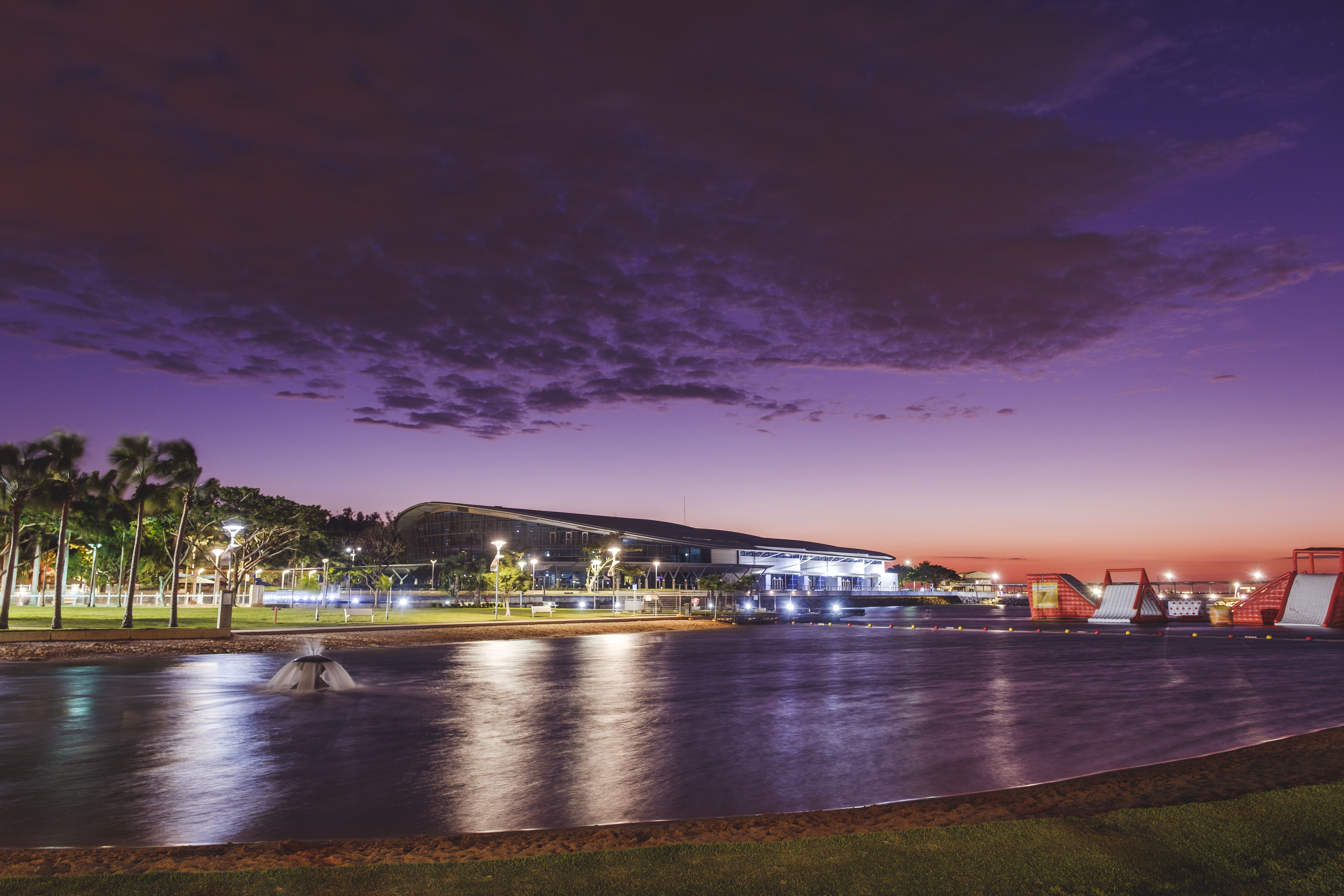 Darwin Waterfront with Purple Sky