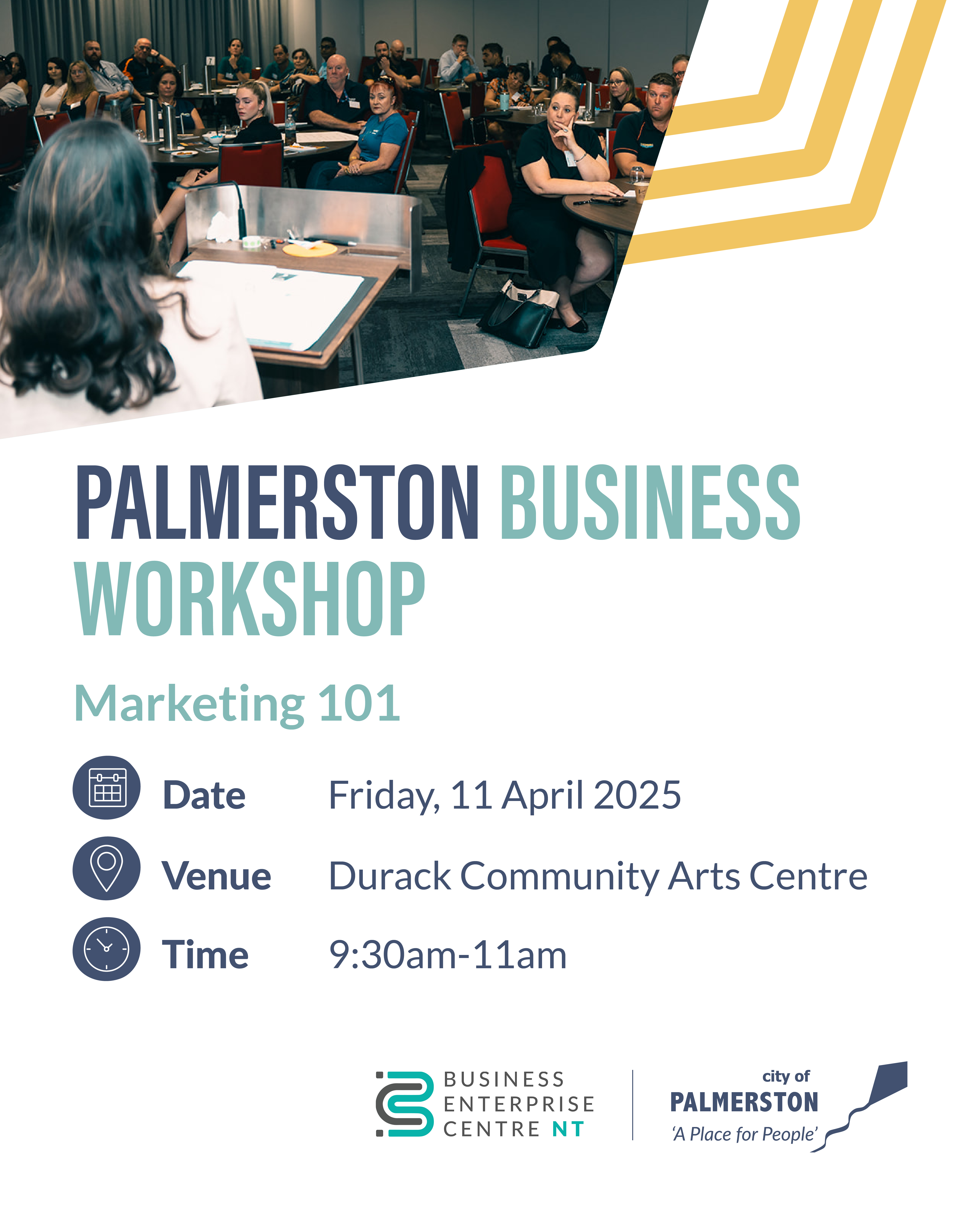  Flyer for Palmerston business workshop - marketing 101