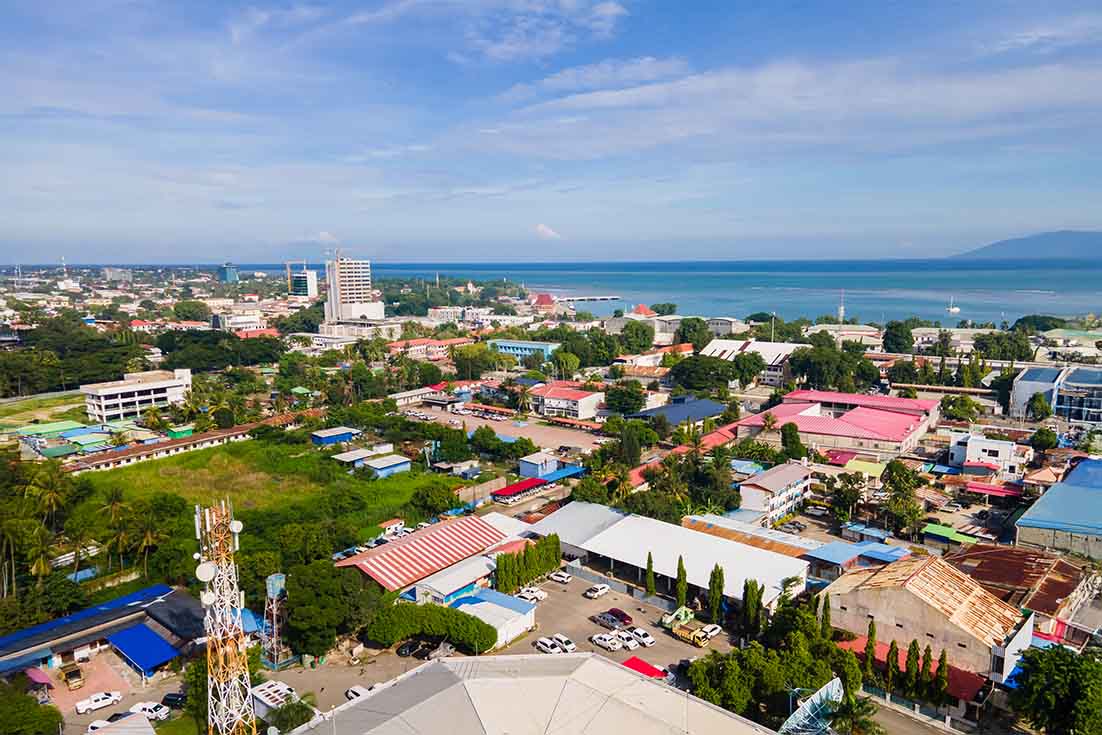 aerial image of Timor-Leste