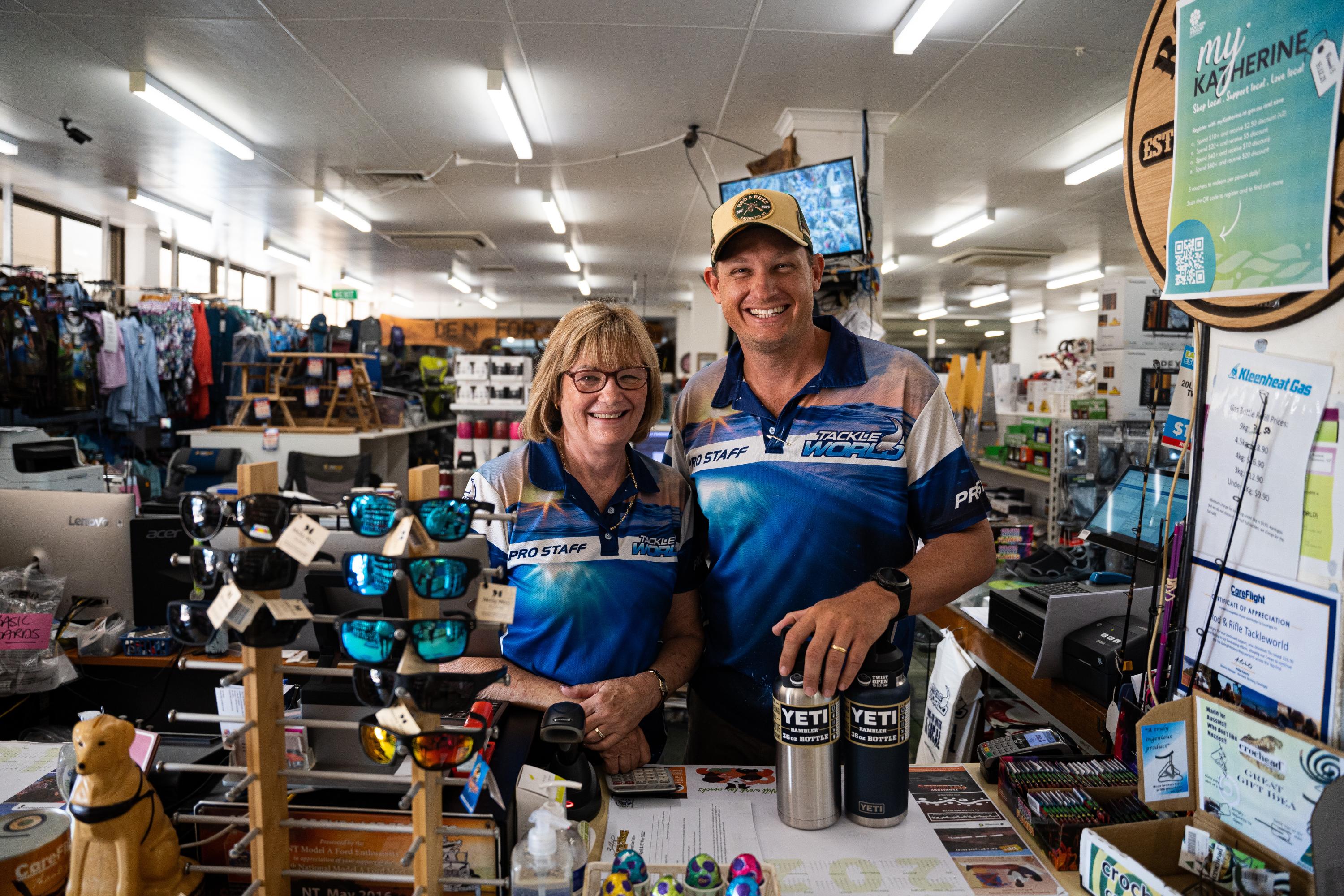 Fishing store employees
