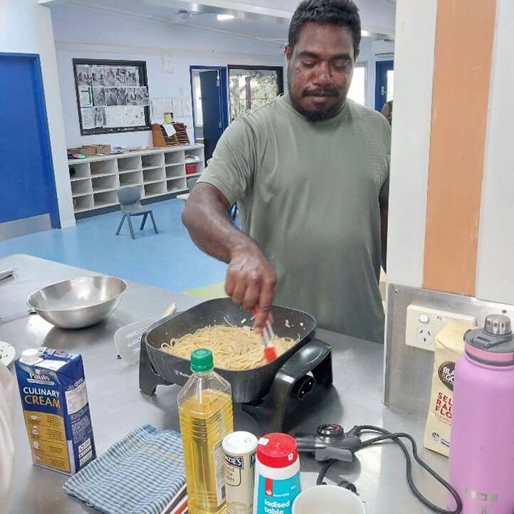 Person cooking